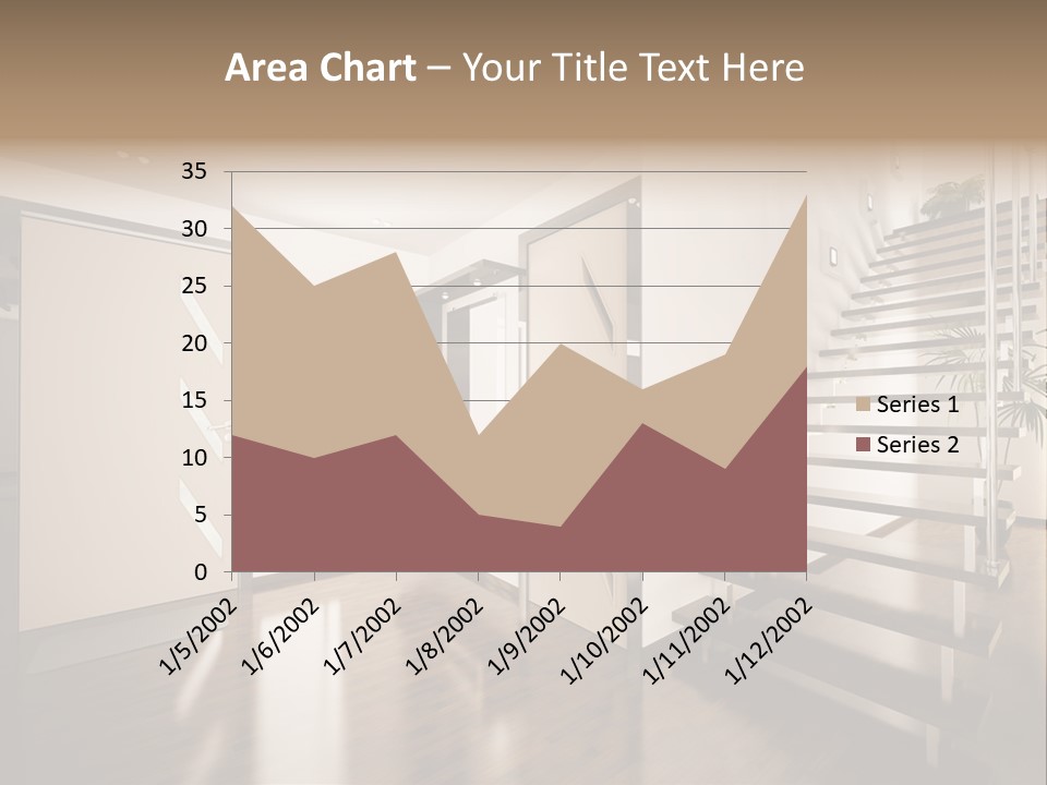 Stairs Window Modern PowerPoint Template