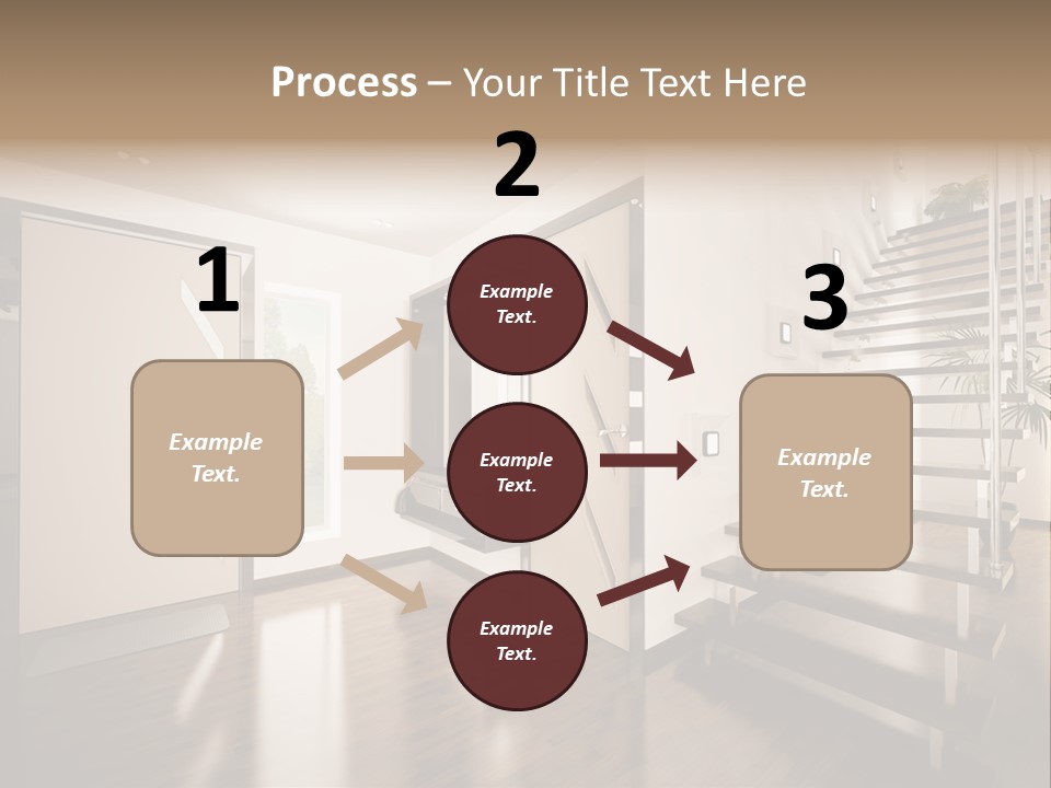 Stairs Window Modern PowerPoint Template
