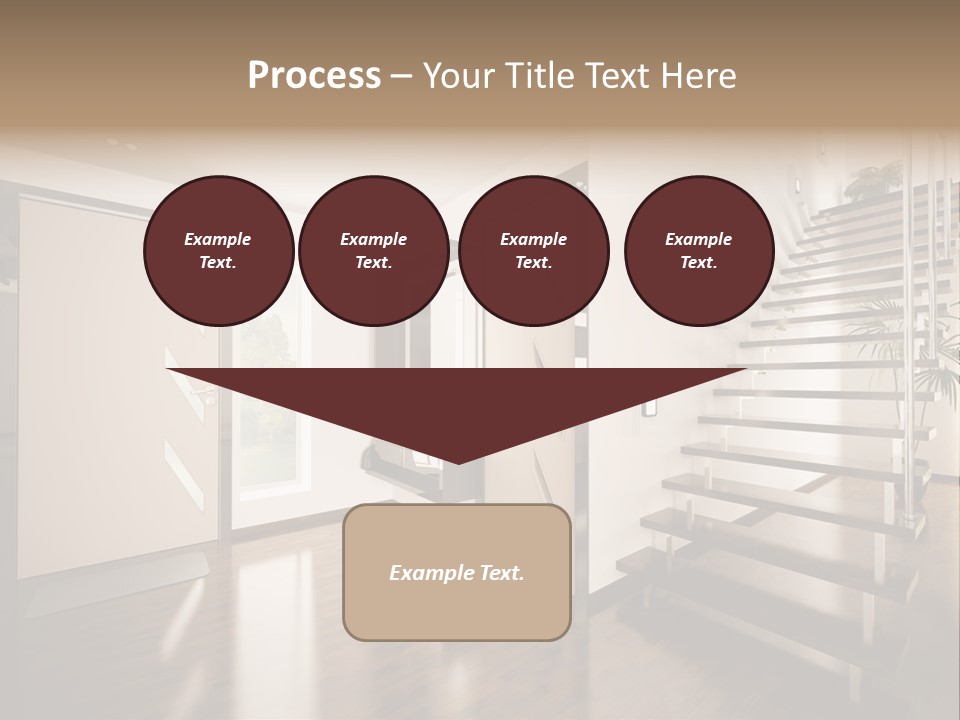 Stairs Window Modern PowerPoint Template