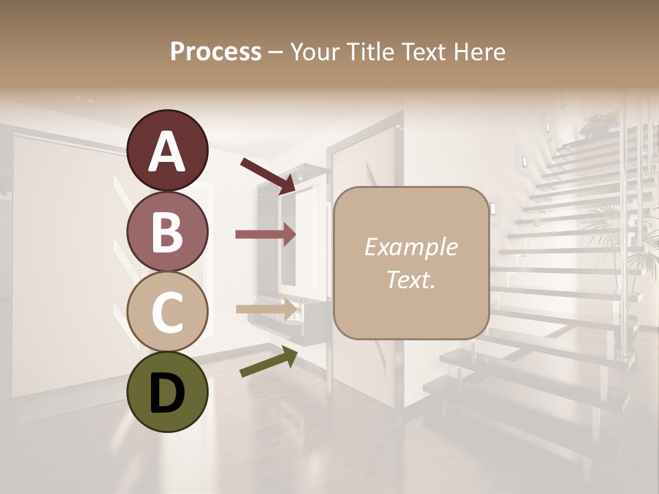 Stairs Window Modern PowerPoint Template