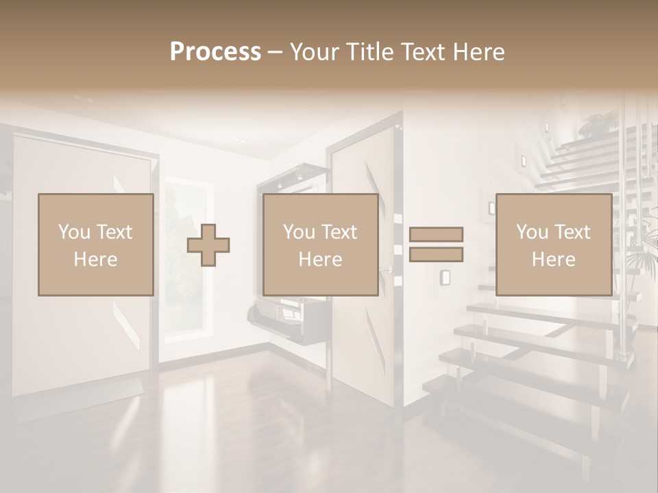 Stairs Window Modern PowerPoint Template