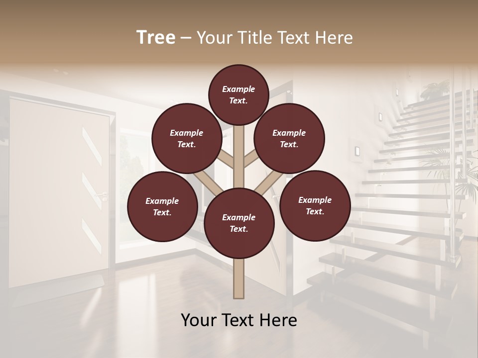 Stairs Window Modern PowerPoint Template