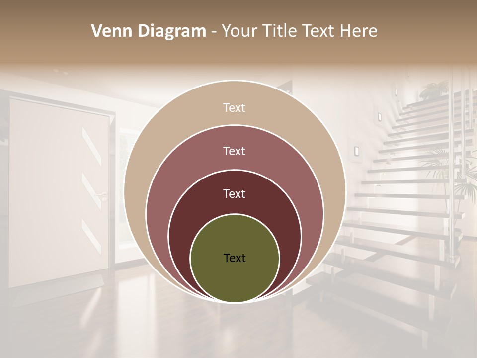 Stairs Window Modern PowerPoint Template