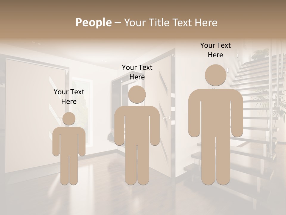 Stairs Window Modern PowerPoint Template