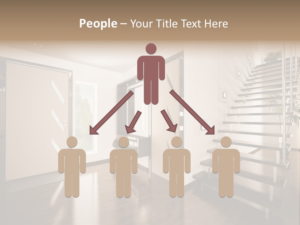 Stairs Window Modern PowerPoint Template