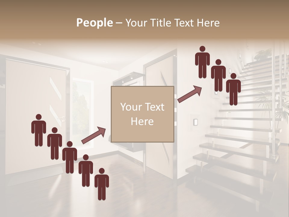 Stairs Window Modern PowerPoint Template
