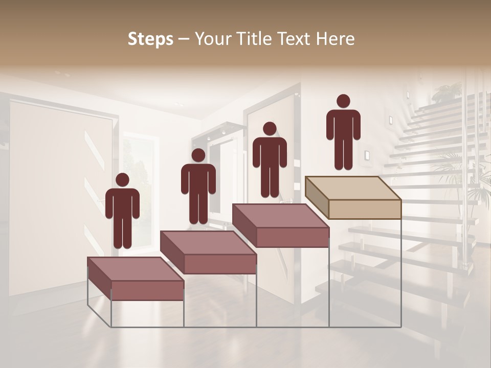 Stairs Window Modern PowerPoint Template