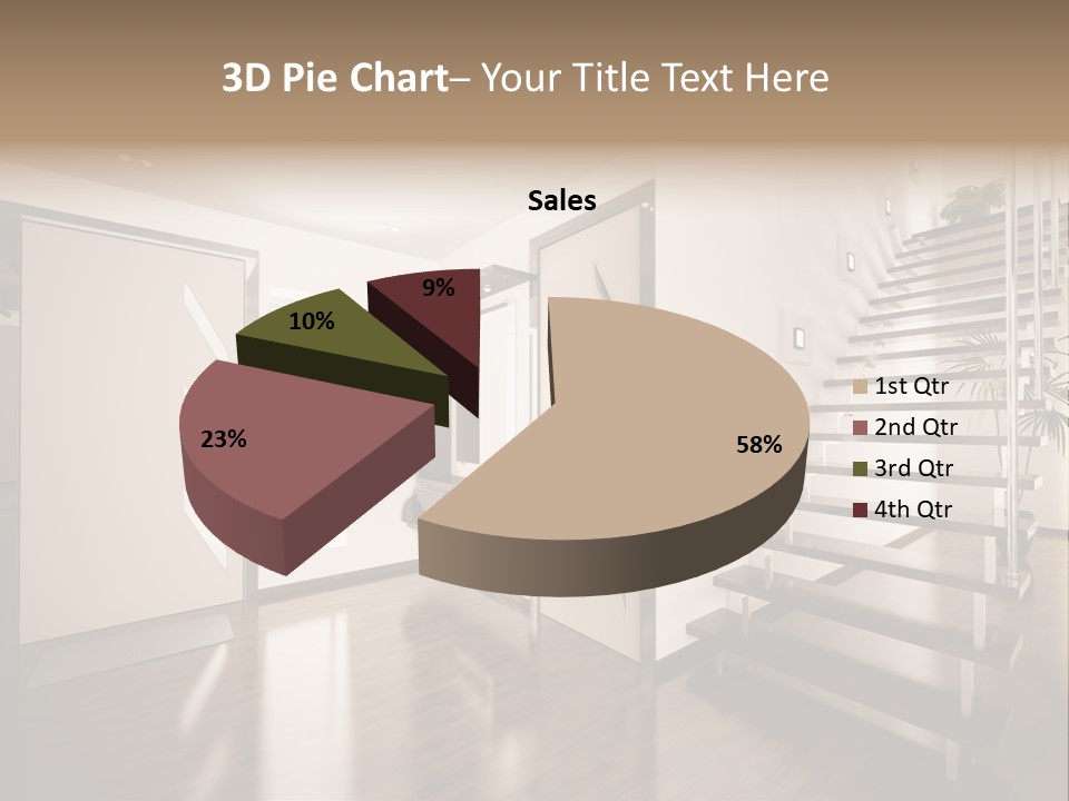 Stairs Window Modern PowerPoint Template