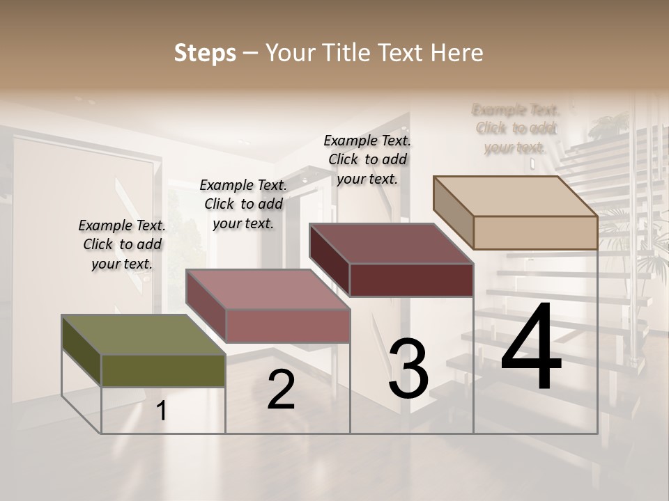 Stairs Window Modern PowerPoint Template