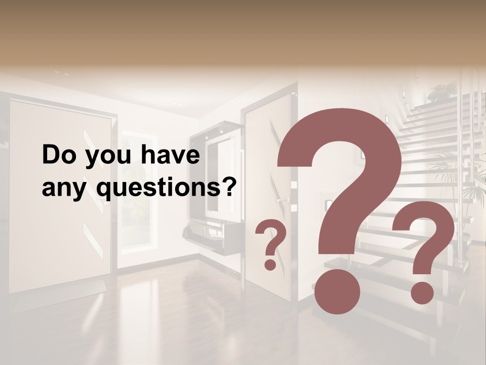 Stairs Window Modern PowerPoint Template