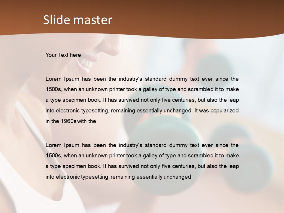 Action Fitness Profile PowerPoint Template