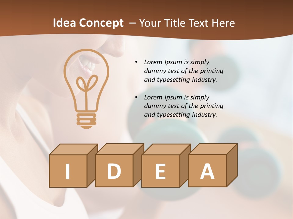 Action Fitness Profile PowerPoint Template