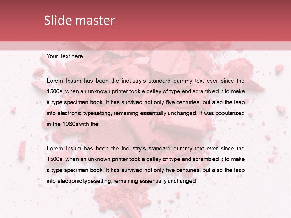 Rose Elegance Paint PowerPoint Template