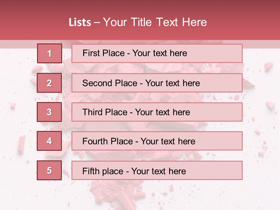 Rose Elegance Paint PowerPoint Template