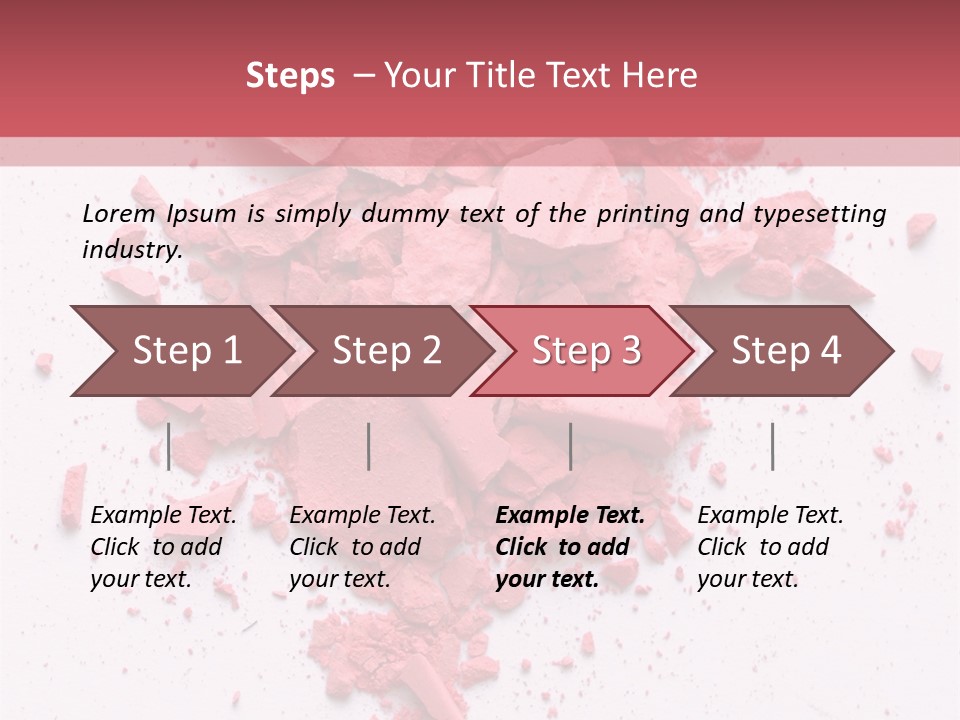 Rose Elegance Paint PowerPoint Template