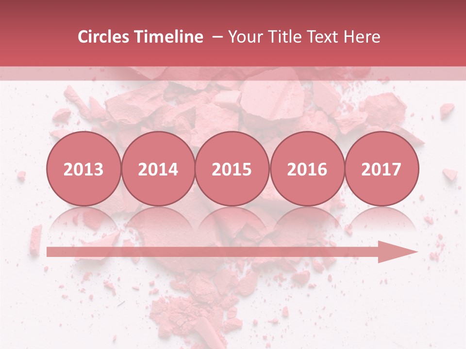 Rose Elegance Paint PowerPoint Template