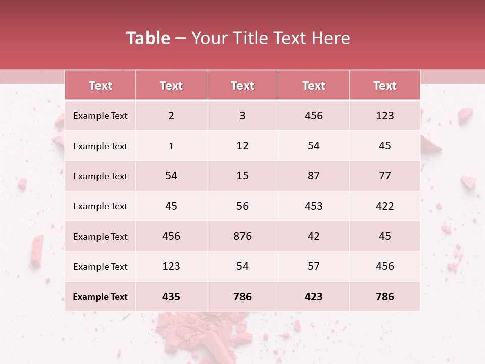 Rose Elegance Paint PowerPoint Template