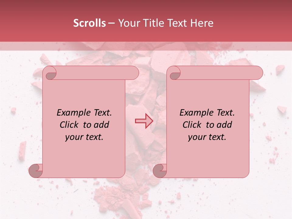 Rose Elegance Paint PowerPoint Template