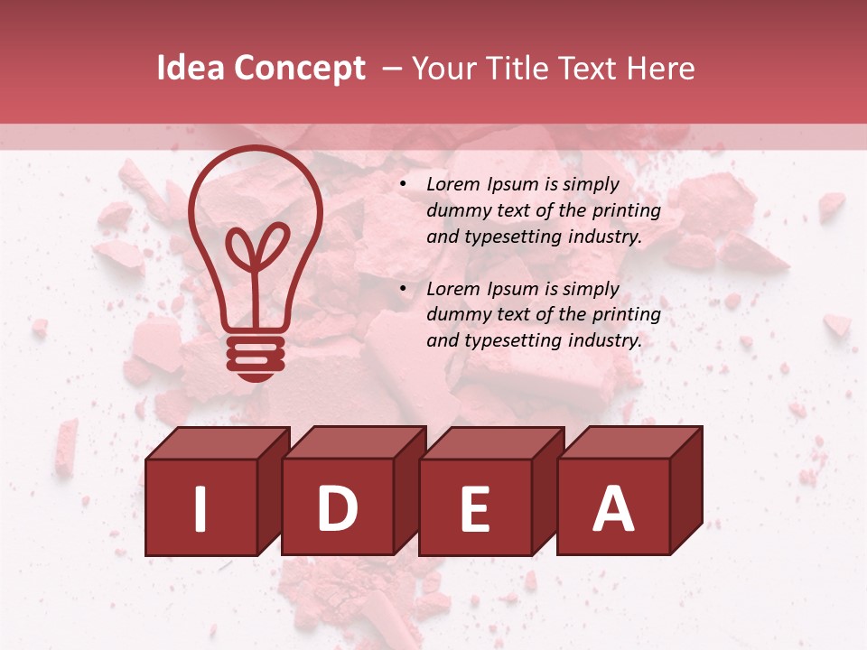 Rose Elegance Paint PowerPoint Template