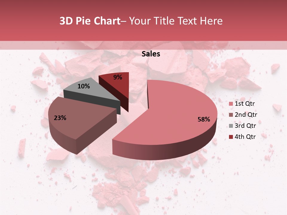Rose Elegance Paint PowerPoint Template