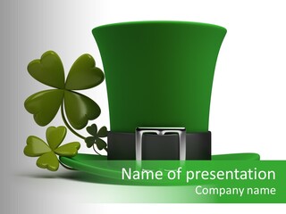 Green March Graphics PowerPoint Template