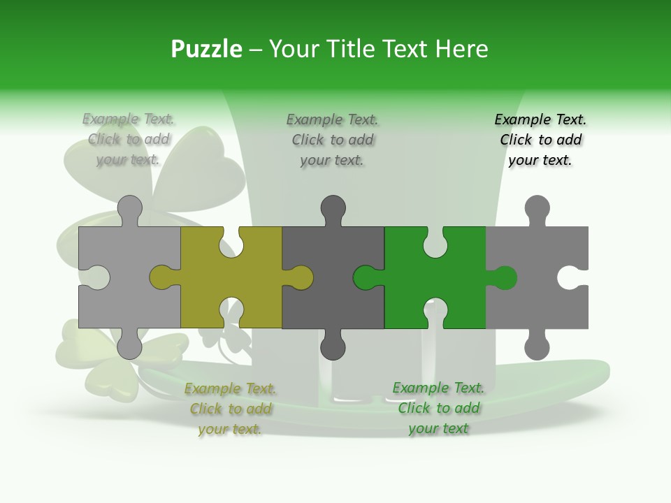 Green March Graphics PowerPoint Template