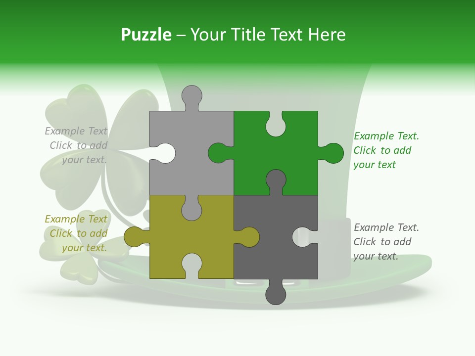 Green March Graphics PowerPoint Template