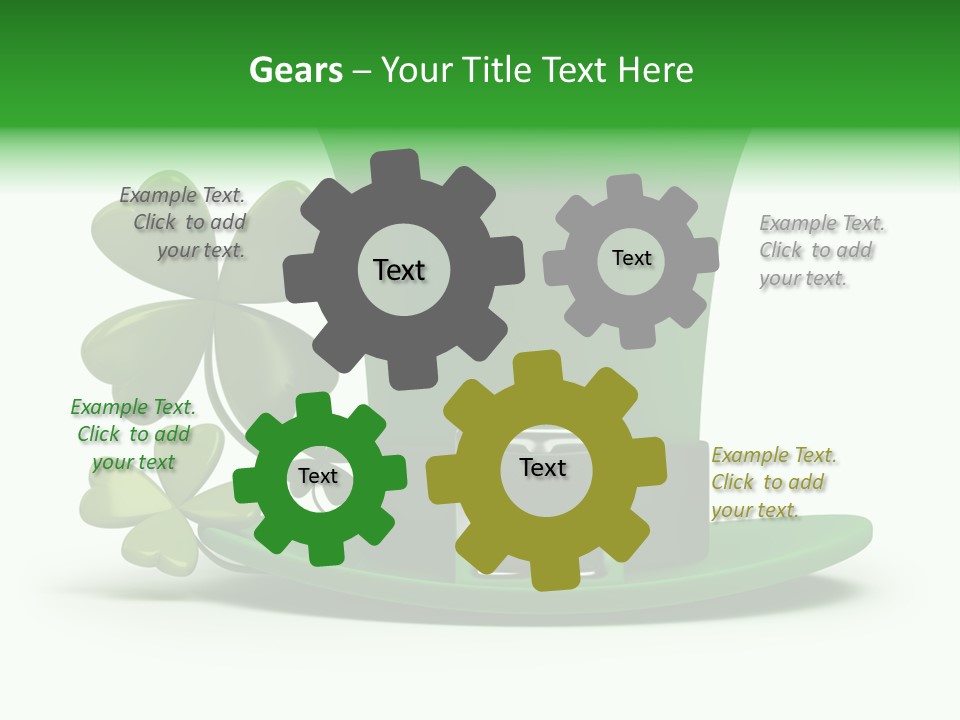 Green March Graphics PowerPoint Template