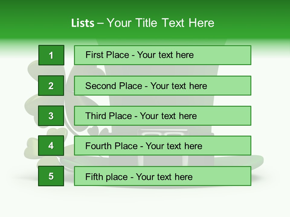 Green March Graphics PowerPoint Template