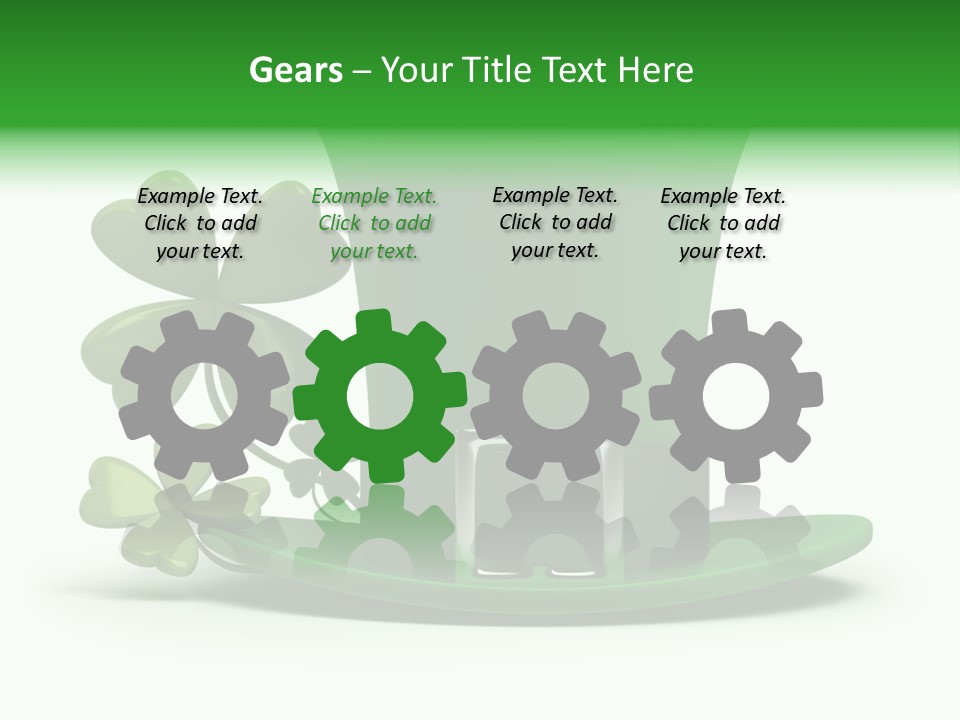 Green March Graphics PowerPoint Template