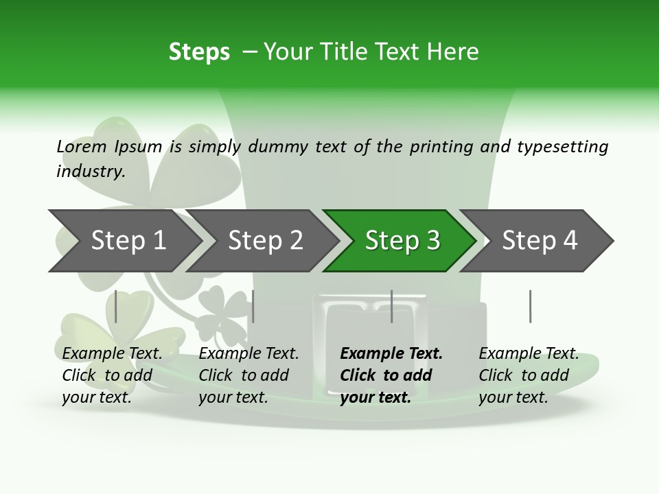 Green March Graphics PowerPoint Template