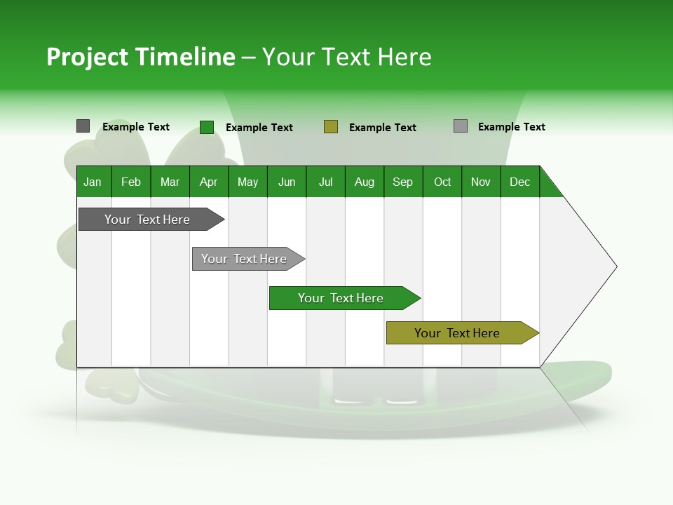 Green March Graphics PowerPoint Template