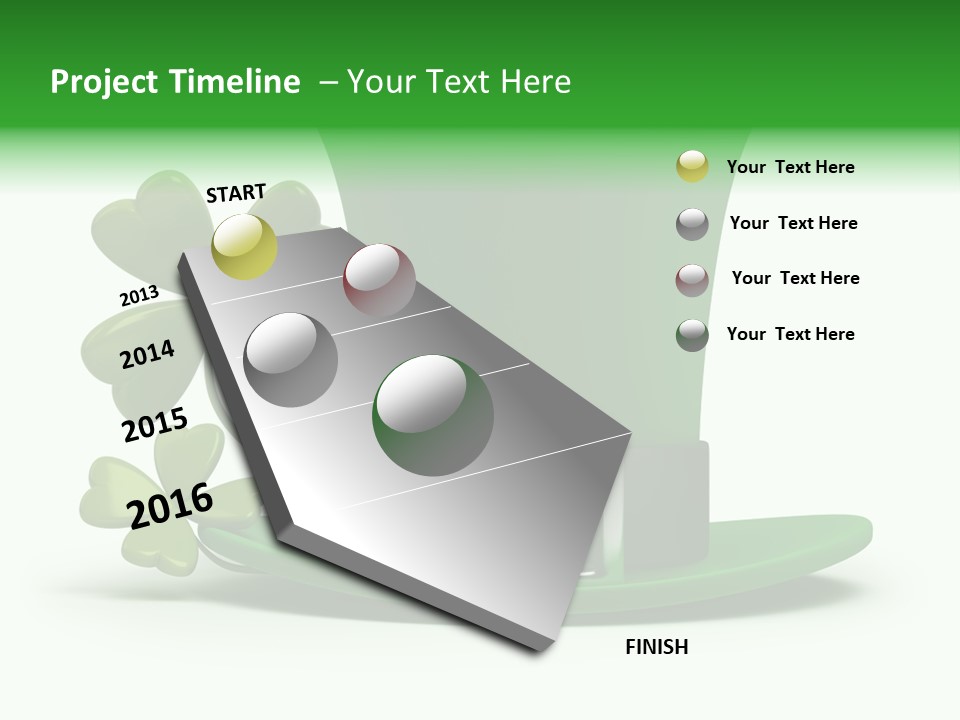 Green March Graphics PowerPoint Template