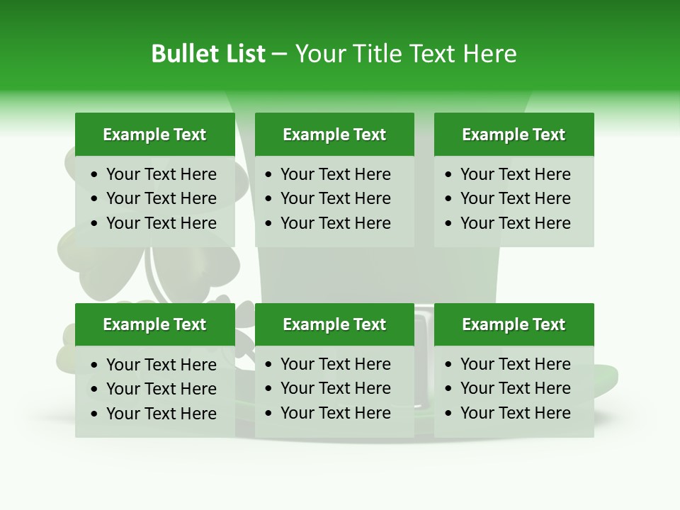 Green March Graphics PowerPoint Template