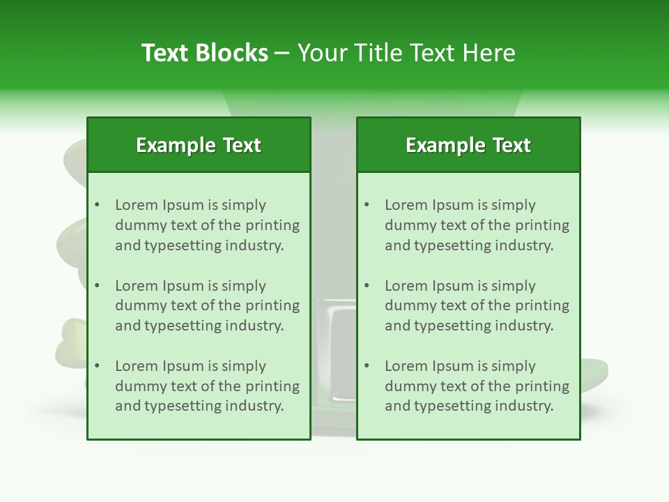Green March Graphics PowerPoint Template