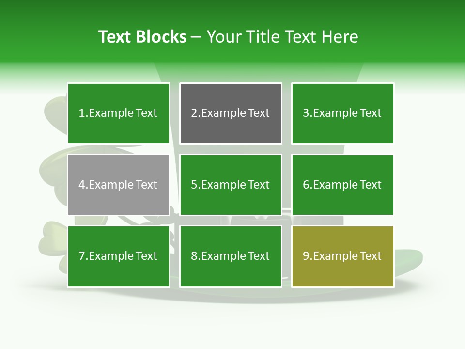 Green March Graphics PowerPoint Template