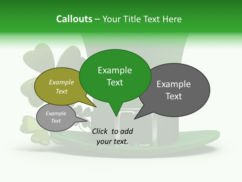 Green March Graphics PowerPoint Template