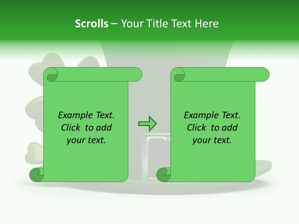 Green March Graphics PowerPoint Template