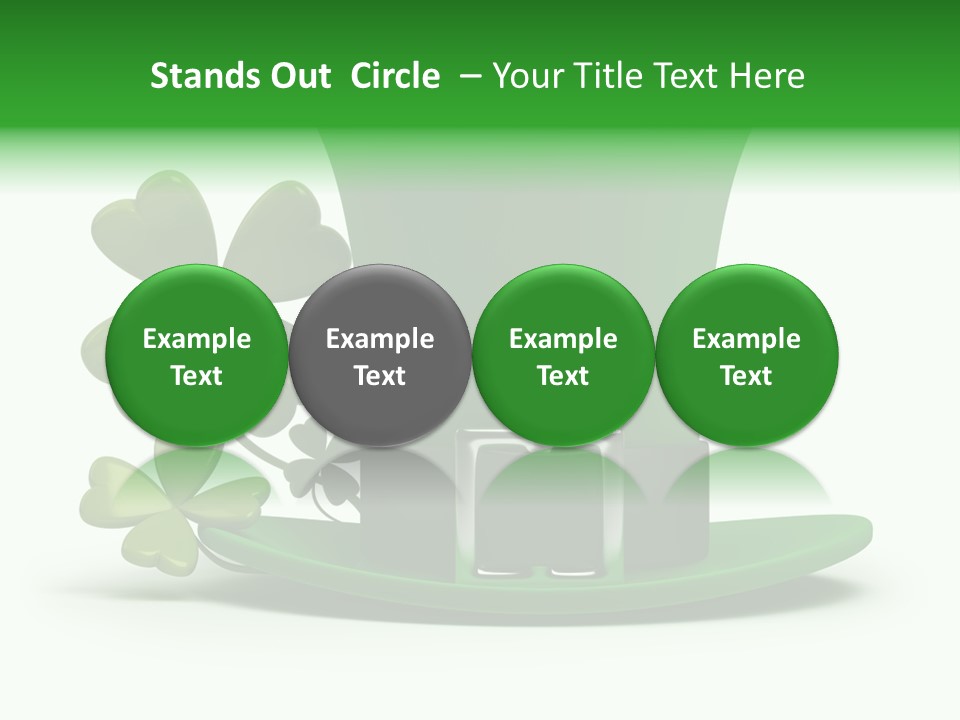 Green March Graphics PowerPoint Template
