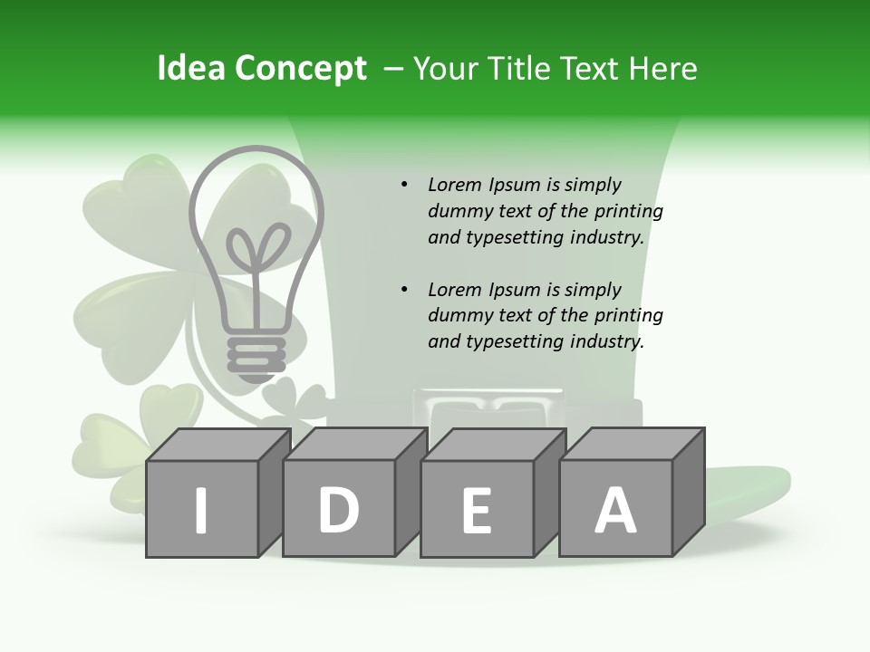 Green March Graphics PowerPoint Template