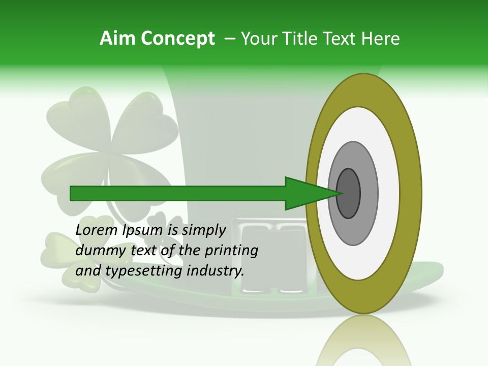 Green March Graphics PowerPoint Template