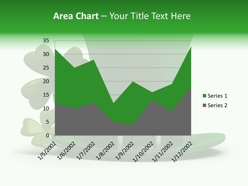 Green March Graphics PowerPoint Template