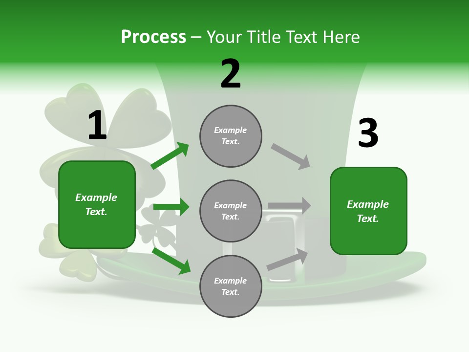 Green March Graphics PowerPoint Template