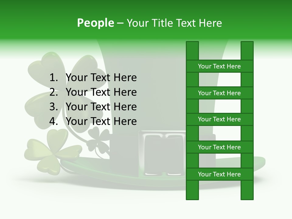 Green March Graphics PowerPoint Template