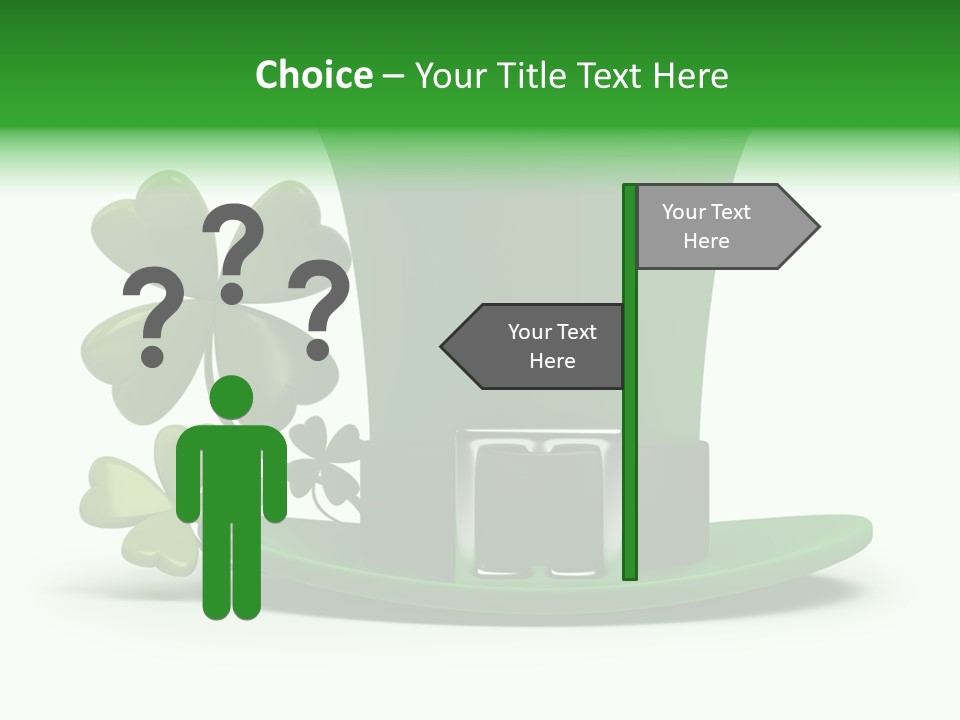 Green March Graphics PowerPoint Template