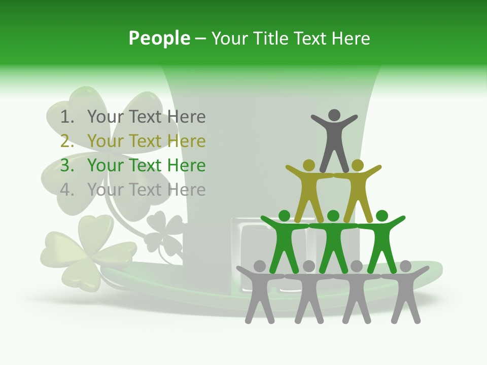 Green March Graphics PowerPoint Template