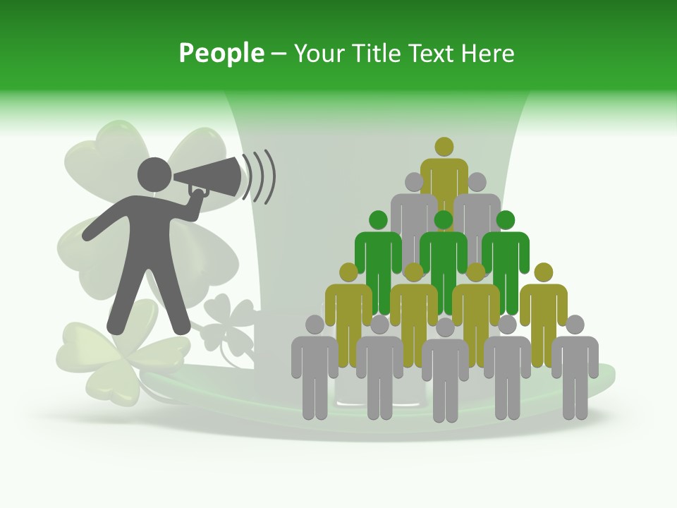 Green March Graphics PowerPoint Template