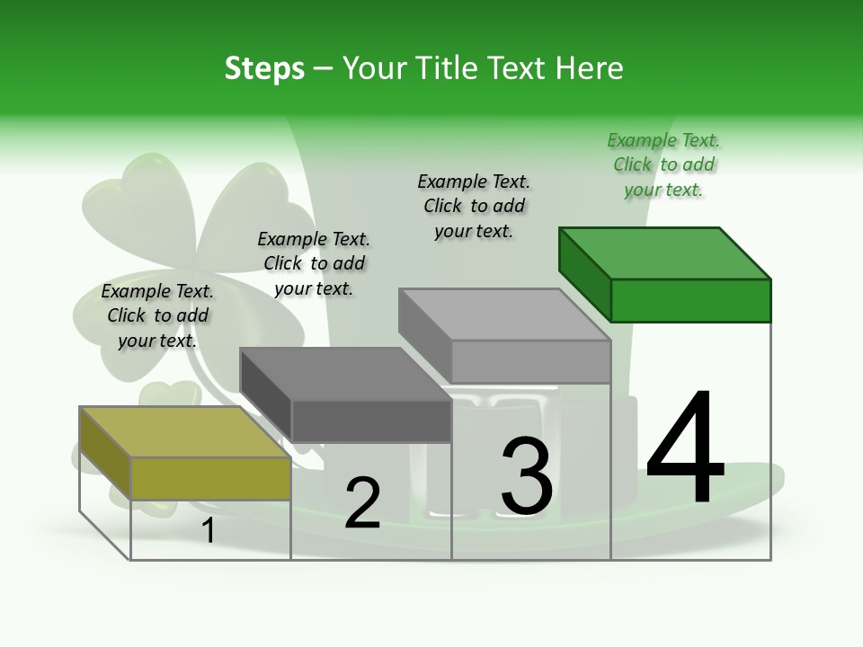 Green March Graphics PowerPoint Template