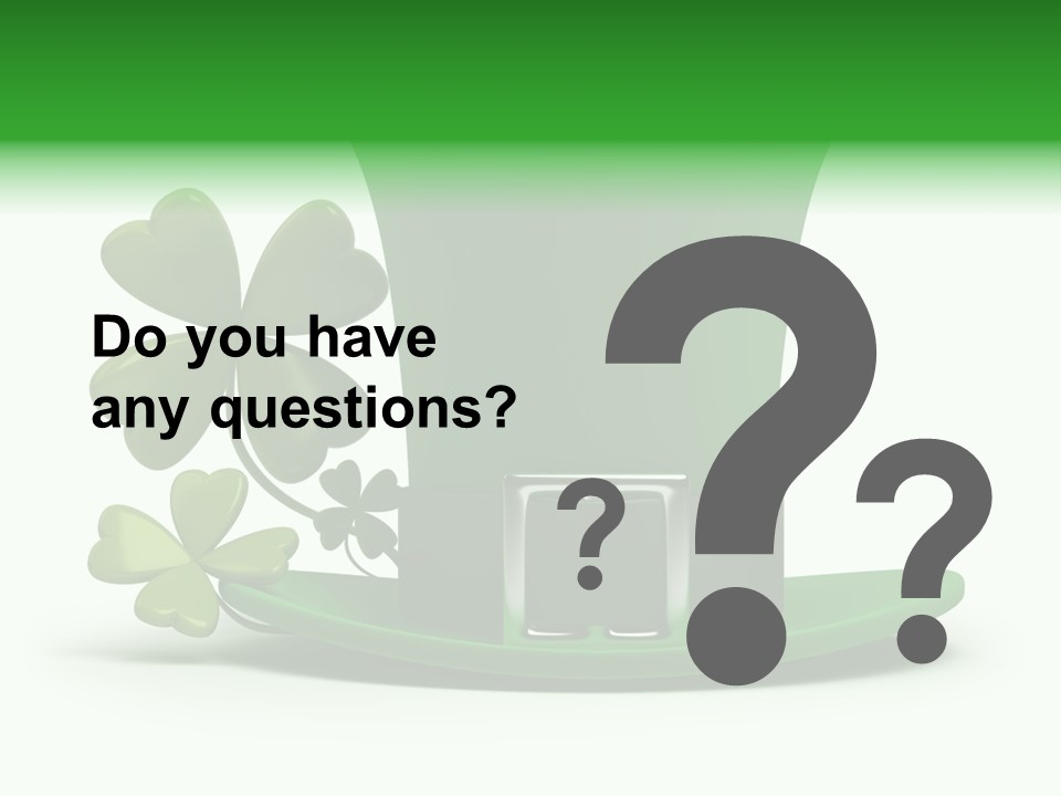 Green March Graphics PowerPoint Template