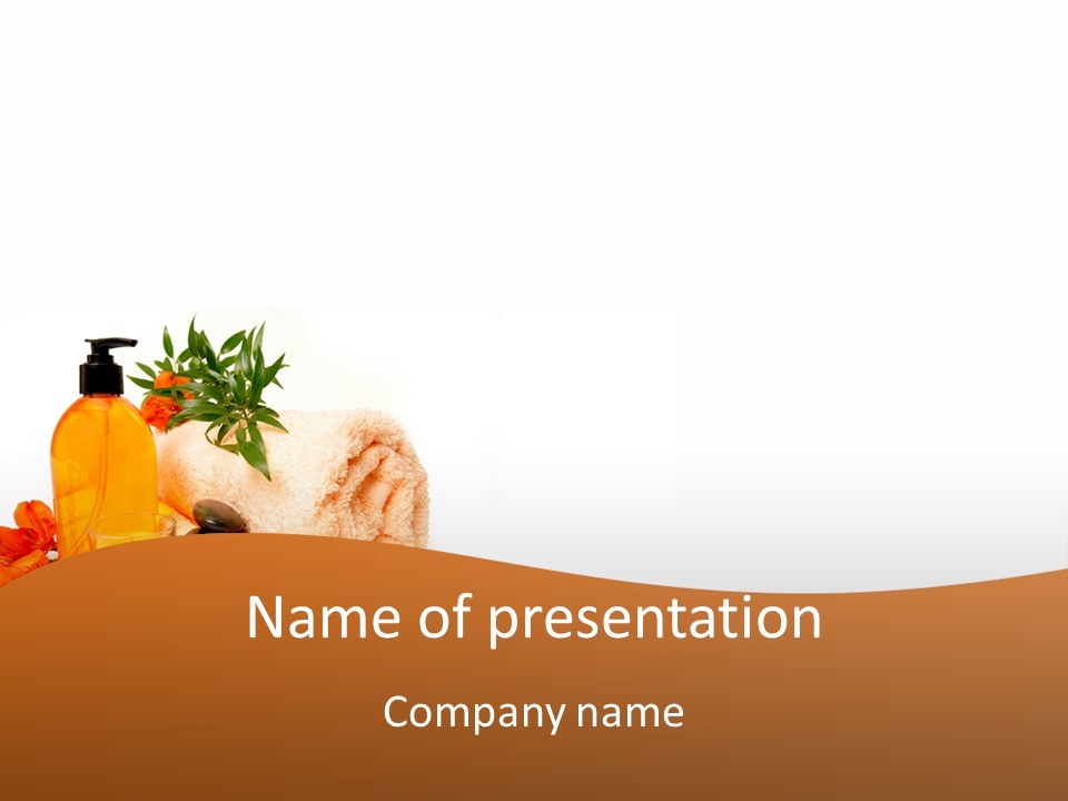 Towel Wellbeing Style PowerPoint Template